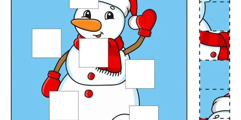 Christmas Art Puzzle Craft